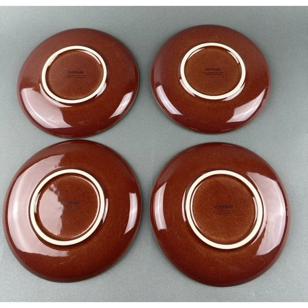 Anthropologie‎ Reactive Glaze Tapas Side Plates Set of 4 New In Box